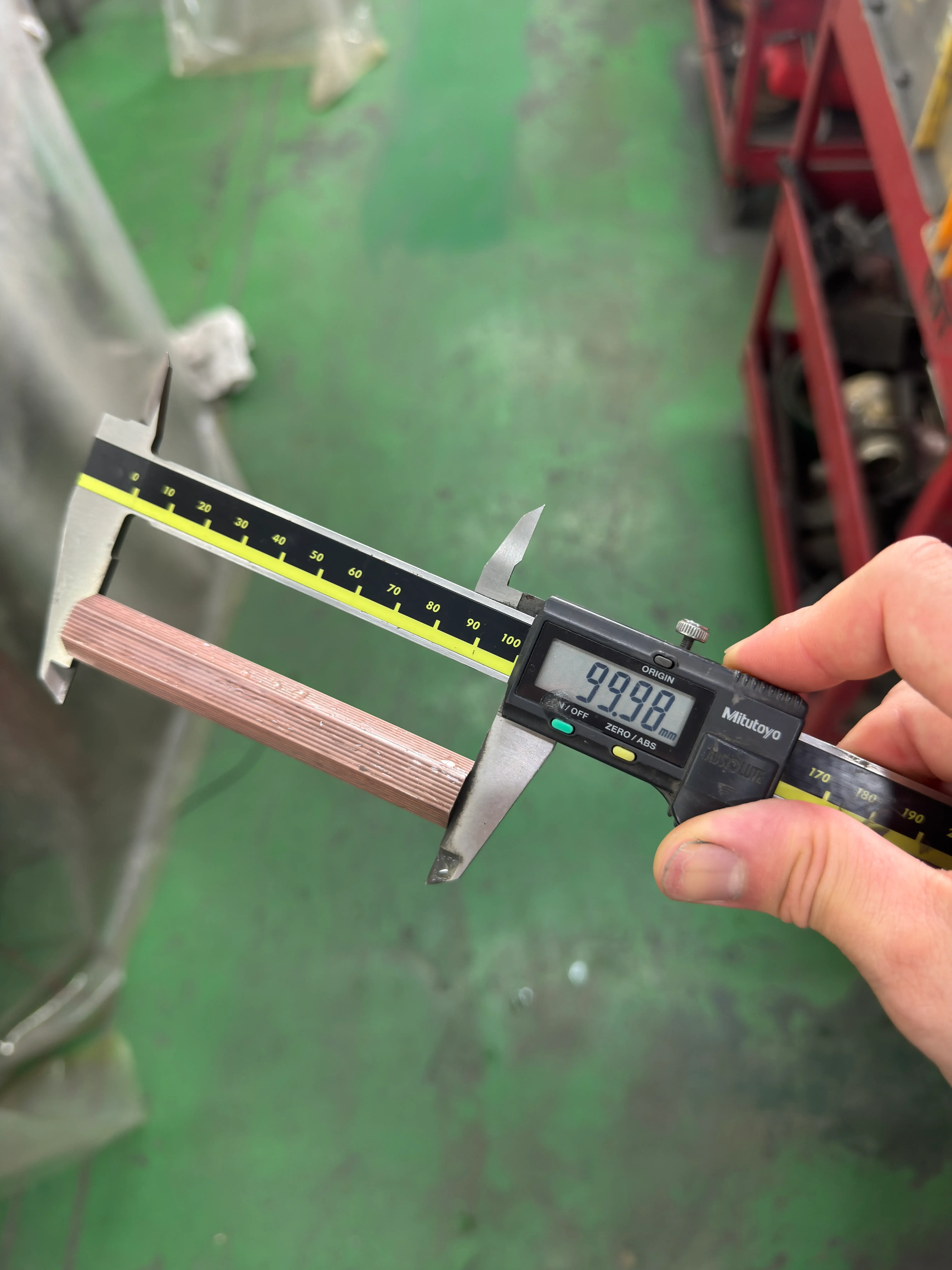 SUS TUBE(PIPE) 절단 제품 길이측정